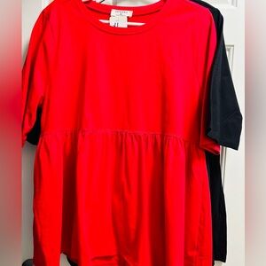 New with tags! Knit babydoll tops! (See description for pricing)